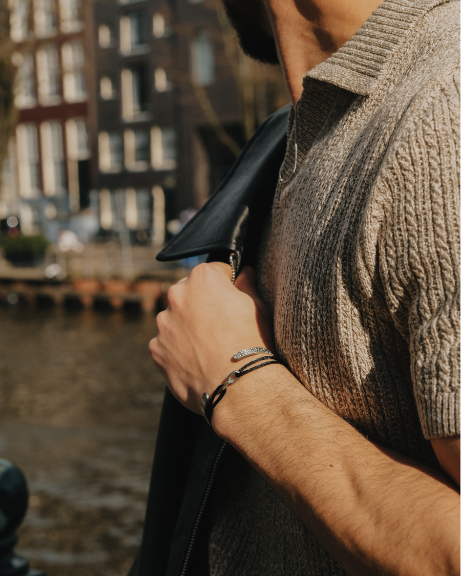 Sorén | Satin Bracelet Black