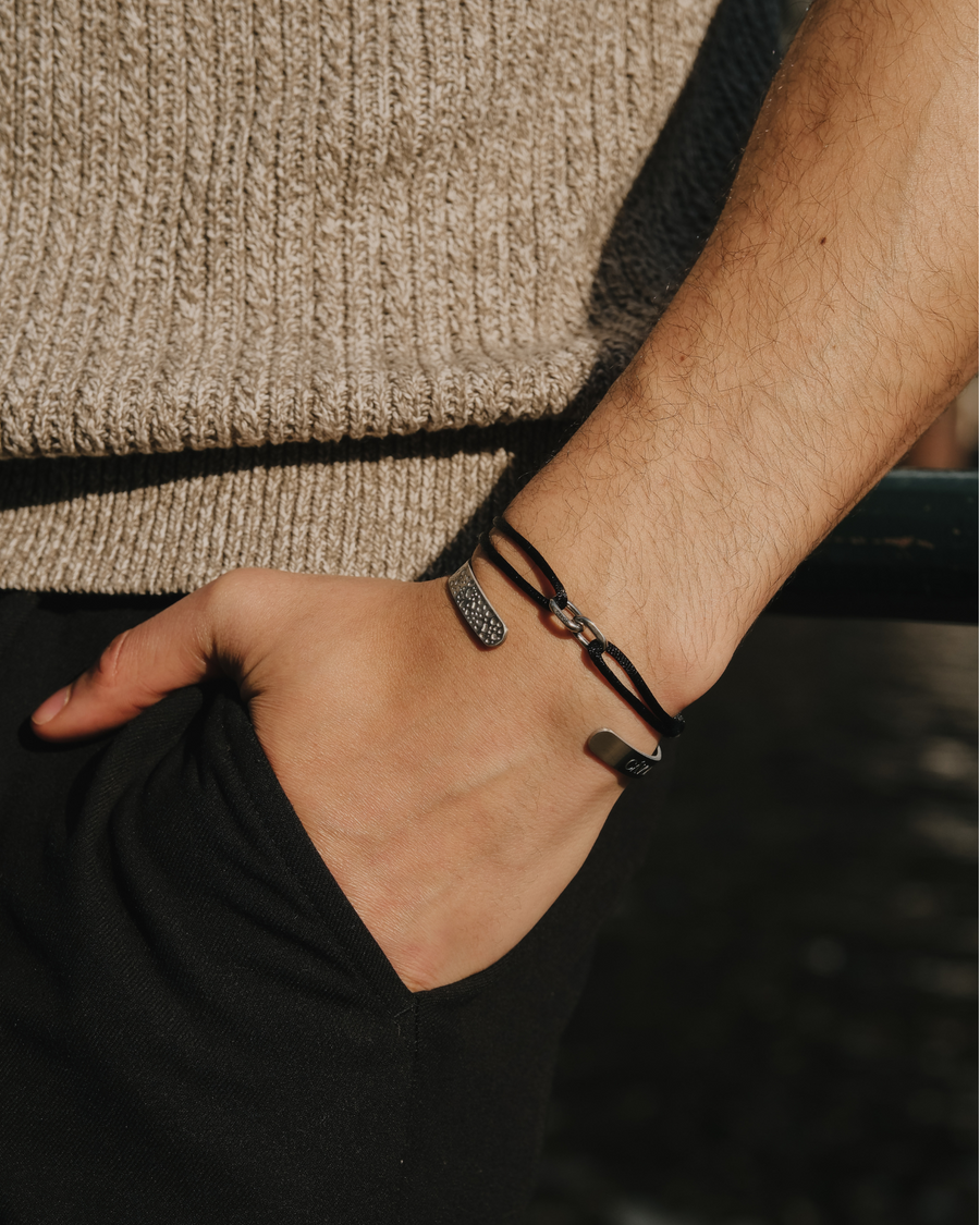 Sorén | Satin Bracelet Black
