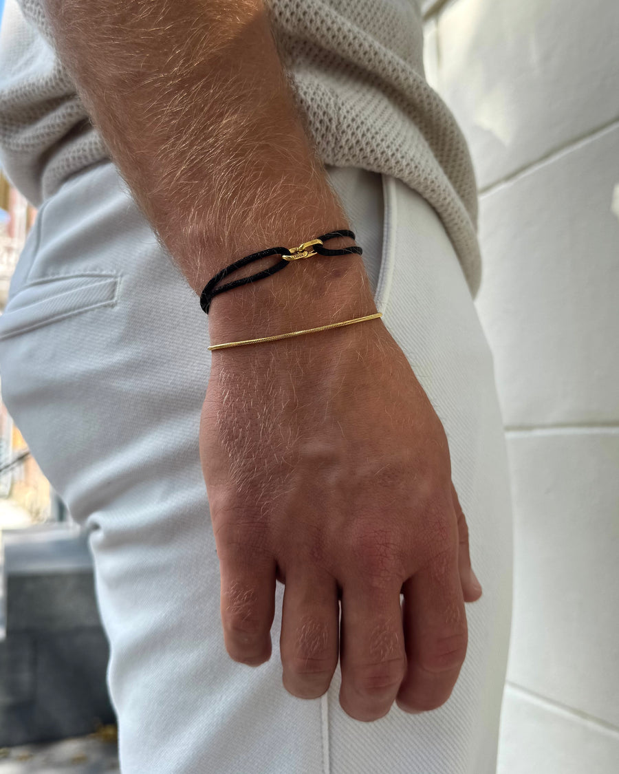 Sorén | Satin Bracelet Black